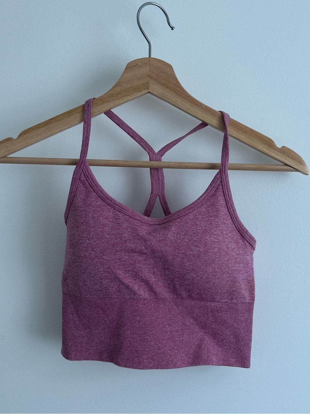 Wireless Strappy Crop Bralette - Dusty Rose